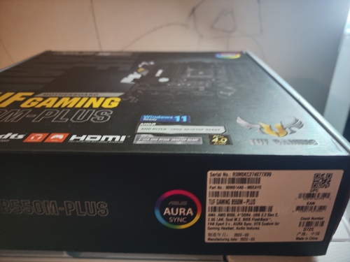 Фото Материнська плата ASUS TUF GAMING B550M-PLUS (90MB14A0-M0EAY0) від користувача 888vital888