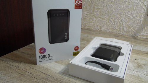 Фото Зовнішній акумулятор (павербанк) Dudao 10000mAh Portable mini Black (6973687243562) від користувача Михайло Козак