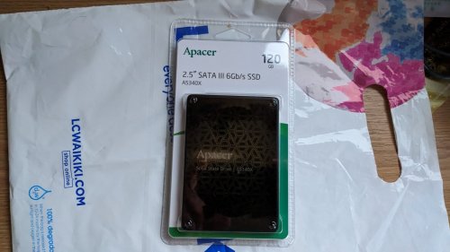 Фото SSD накопичувач Apacer AS340X 120 GB (AP120GAS340XC-1) від користувача Алексей Тарасенко
