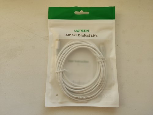 Фото Кабель USB Type-C UGREEN US288 USB-A to Type-C QC3.0 18W 3m White (60409) від користувача Baratheon