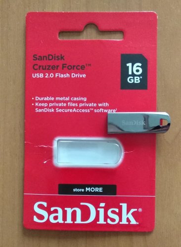 Фото Флешка SanDisk 16 GB Cruzer Force SDCZ71-016G-B35 від користувача 