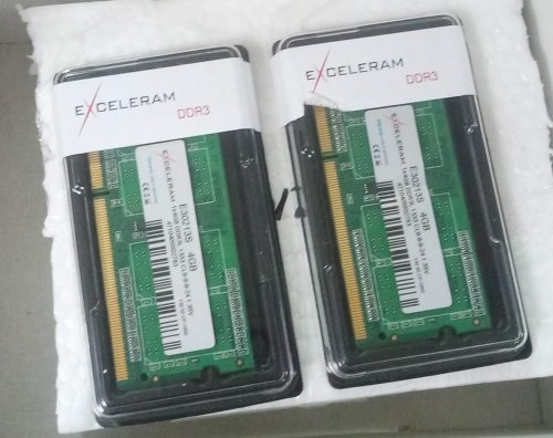 Фото Пам'ять для ноутбуків Exceleram 4 GB SO-DIMM DDR3L 1333 MHz (E30213S) від користувача IK