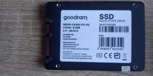 Фото SSD накопичувач GOODRAM CX400 Gen.2 512 GB (SSDPR-CX400-512-G2) від користувача XOI