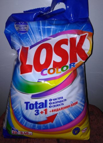 Фото Пральний порошок Losk Пральний порошок Color 3.45 кг (9000101546590) від користувача 