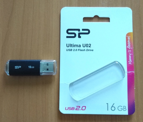 Фото Флешка Silicon Power 16 GB Ultima U02 Black (SP016GBUF2U02V1K) від користувача t-gra