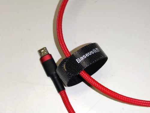 Фото Кабель Micro USB Baseus Cafule Cable USB For MicroUSB 2.4A 1M Red (CAMKLF-B09) від користувача dr_ula