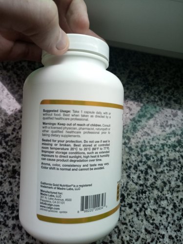 Фото Вітаміни California Gold Nutrition Vitamin D3 125 mcg /5,000 IU/ 360 caps від користувача Лабіринт Знання