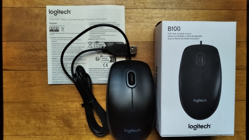 Фото Миша Logitech B100 Optical Mouse Black (910-003357) від користувача Johnny Mnemonic