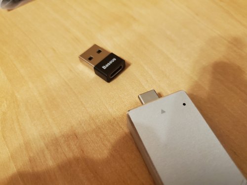 Фото Адаптер USB Type-C Baseus USB to USB-C Exquisite Black (CATJQ-A01) від користувача Ironhide