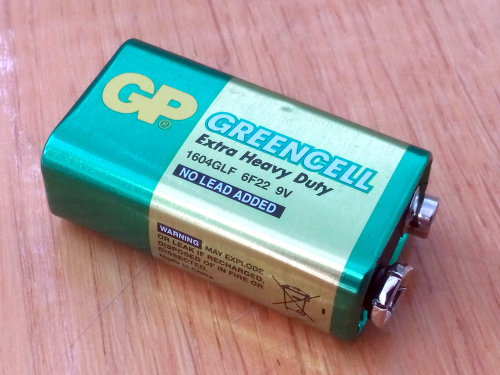 Фото Батарейка GP Batteries Krona bat Carbon-Zinc 1шт Greencell (1604G-S1) від користувача dr_ula