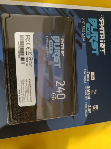 Фото SSD накопичувач PATRIOT Burst Elite 240 GB (PBE240GS25SSDR) від користувача 888vital888