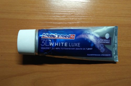 Фото зубна паста Blend-a-Med Зубная паста  3D White Luxe Совершенство 75 мл (81666792) (8001090073907) від користувача 