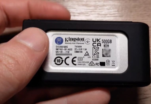Фото SSD накопичувач Kingston XS2000 500 GB (SXS2000/500G) від користувача t.gra