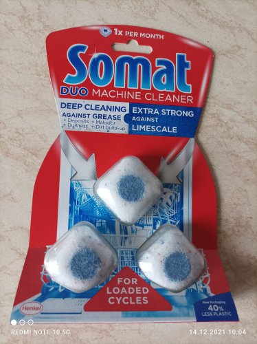 Фото засіб для чищення Somat Средство по уходу за посудомоечной машиной Machine Cleaner 60 г (9000100999786) від користувача Алена Аршиникова