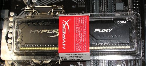 Фото Пам'ять для настільних комп'ютерів HyperX 8 GB DDR4 2666 MHz Fury Black (HX426C16FB3/8) від користувача 339