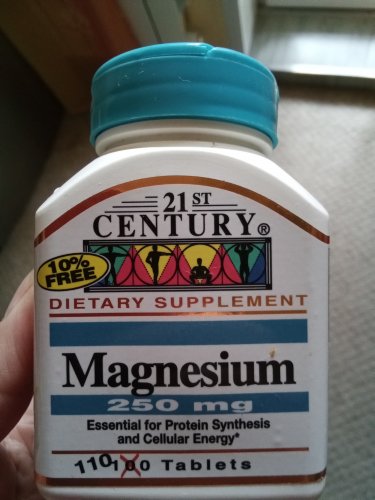 Фото мінерали 21st Century Magnesium 250 mg 110 tabs від користувача Redcar787