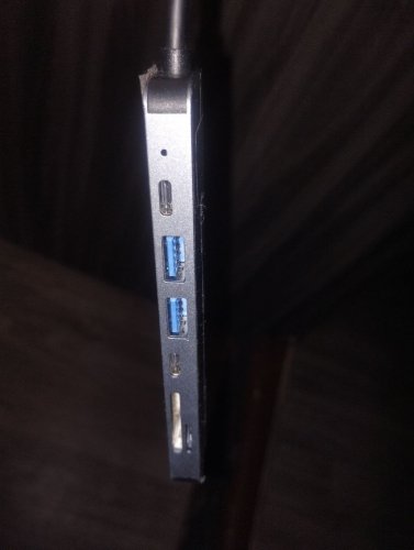 Фото Док-станція для ноутбука Vinga Type-C to 4K HDMI+2*USB3.0+SD+TF+2*PD Aluminium (VCPHTC7AL) від користувача zetsuobilly