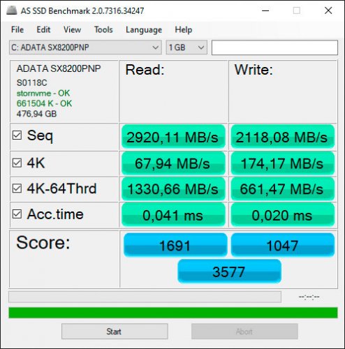 Фото SSD накопичувач ADATA XPG SX8200 Pro 512 GB (ASX8200PNP-512GT-C) від користувача Eugene S