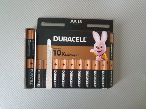 Фото Батарейка Duracell AA bat Alkaline 18шт (5006192) від користувача 2364275