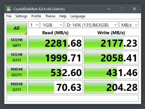 Фото SSD накопичувач Kingston A2000 1 TB (SA2000M8/1000G) від користувача apk