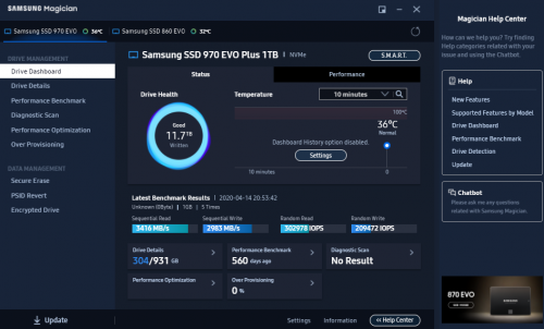 Фото SSD накопичувач Samsung 970 EVO Plus 1 TB (MZ-V7S1T0BW) від користувача DRUG