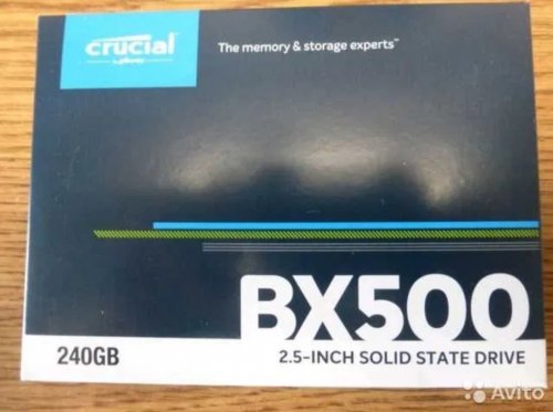 Фото SSD накопичувач Crucial BX500 240 GB (CT240BX500SSD1) від користувача Turbo-Yurik