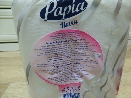 Фото паперові рушники Papia Бумажные полотенца 3 слоя 6 рулонов (8690536011094) від користувача yxxx
