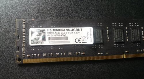 Фото Пам'ять для настільних комп'ютерів G.Skill 4 GB DDR3 1333 MHz (F3-10600CL9S-4GBNT) від користувача 