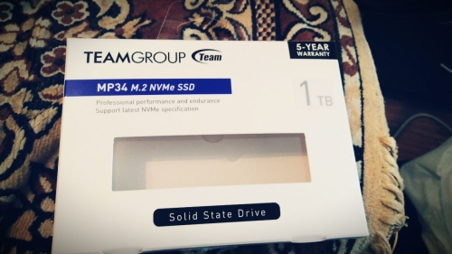 Фото SSD накопичувач TEAM MP34 1 TB (TM8FP4001T0C101) від користувача Brave