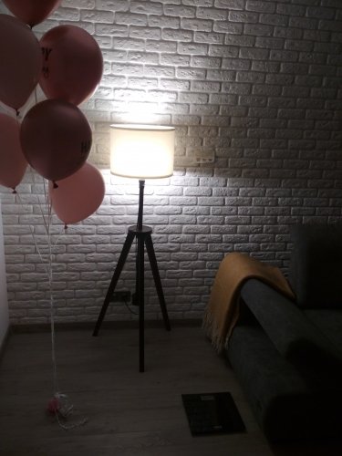 Фото Настільний торшер IKEA LAUTERS коричневый ясень, белый (004.049.06) від користувача Seem