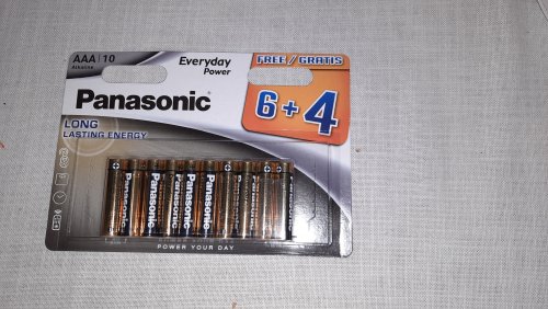 Фото Батарейка Panasonic AAA bat Alkaline 10шт Alkaline Power (LR03REE/10B4F) від користувача Taras Yanishevskyi