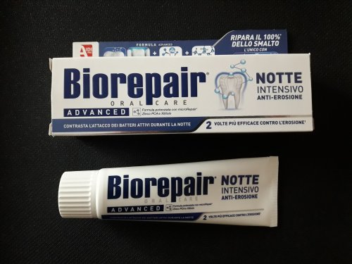 Фото зубна паста Biorepair Зубная паста  Интенсивное ночное восстановление 75 мл (8017331064092) від користувача Interim