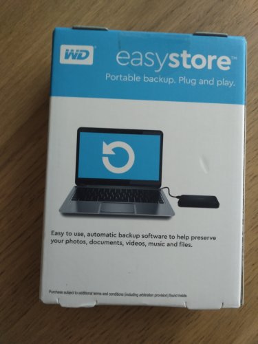 Фото Жорсткий диск WD Easystore Portable 5 TB (WDBKUZ0050BBK-WESN) від користувача bhfo