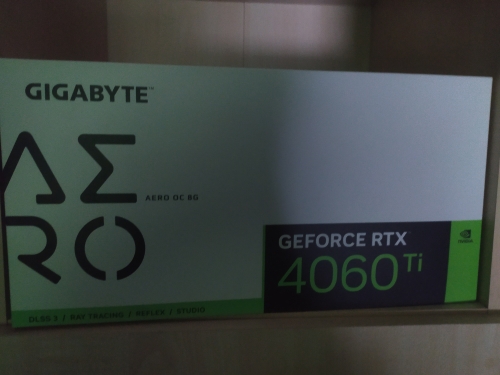 Фото Відеокарта GIGABYTE GeForce RTX 4060 Ti AERO OC 8G (GV-N406TAERO OC-8GD) від користувача Костянтин