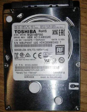 Фото Жорсткий диск Toshiba MQ01ABF050 від користувача zetsuobilly