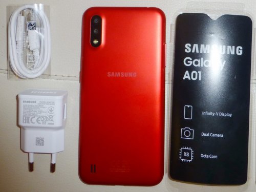 Фото Смартфон Samsung Galaxy A01 2/16GB Red (SM-A015FZRD) від користувача yxxx