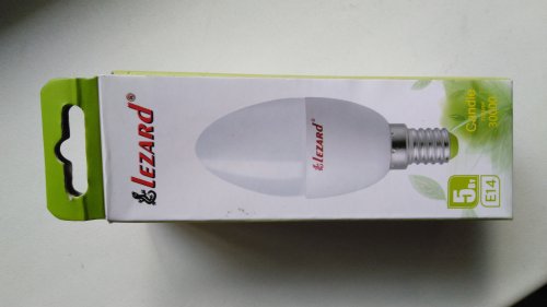 Фото Світлодіодна лампа LED Lezard LED Candle E14-5W-2700K (427-B35-1405) від користувача BelyiSnow
