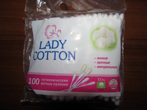 Фото  Lady Cotton Палочки ватные  п/э, 100шт (4820048487351) від користувача grindcorefan1