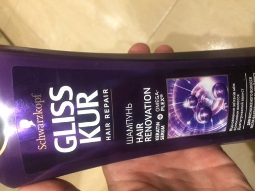 Фото шампунь для волосся Gliss kur Hair Renovation Shampoo Шампунь для ослабленных и истощенных после окрашивания и стайлинга волос 250 від користувача Влад Некрасов