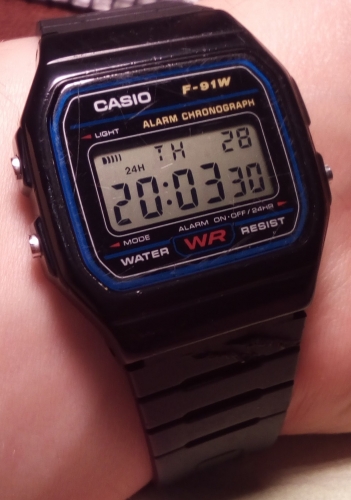 Фото Чоловічий годинник Casio Standard Digital F-91W-1Q від користувача johansson_ua