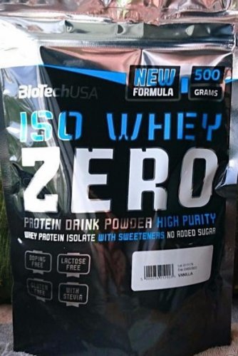 Фото Протеїн сироватковий BiotechUSA Iso Whey Zero 500 g /20 servings/ Walnut Liqueur від користувача kostyany4