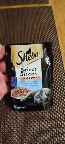 Фото вологий корм Sheba Select Slices in Gravy с океанической рыбой в соусе 85 г (4770608257187) від користувача BOSS