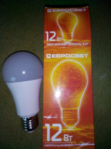 Фото Світлодіодна лампа LED Евросвет LED A-12-4200-27 (38859) від користувача sdssn88