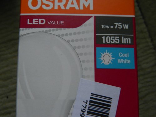 Фото Світлодіодна лампа LED Osram Ledvance ST CLAS A 100 10 W/4000K E27 (4058075318472) від користувача Саша Савченко