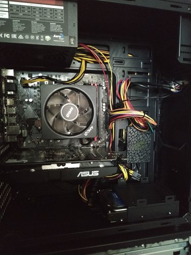 Установлено: ASUS PRIME B450M-A/CSM и ASUS DUAL-RX580-O4G