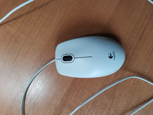 Фото Миша Logitech B-100 Optical Mouse white (910-003360) від користувача defperisher