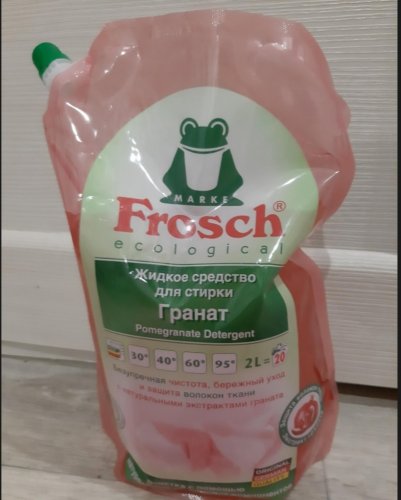 Фото Рідкий засіб для прання Frosch Жидкое средство для стирки Гранат 2 л (4001499910807) від користувача Mexanik