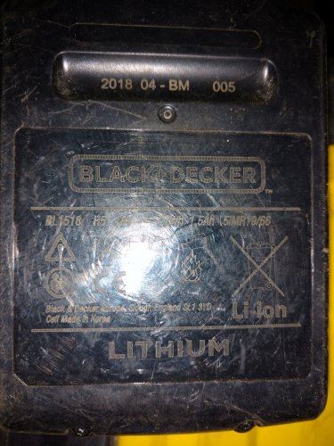 Фото Акумулятор для електроінструменту Black+Decker BL1518 від користувача DO3ATOP