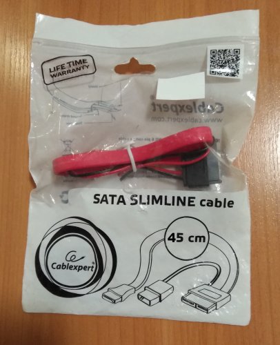 Фото Кабель SATA Cablexpert SATA - SATA Slimline 0.45m (CC-MSATA-001) від користувача 