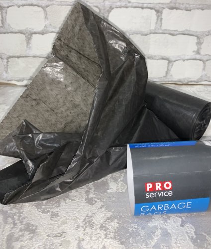 Фото сміттєві пакети ProService Пакеты для мусора Standard HD 60 л 40 шт Черные (16113100) від користувача Sveta65